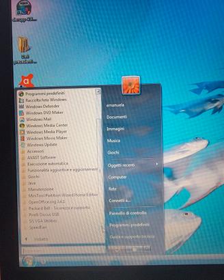 Computer portatile  packard bell