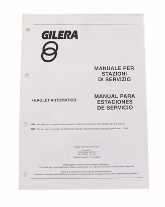 Manuale stazioni di servizio Gilera Eagle automati