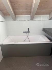 Vasca da bagno 175×80 cm con idromassaggio ad aria