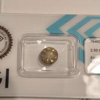 diamante naturale 2.50 carati 
