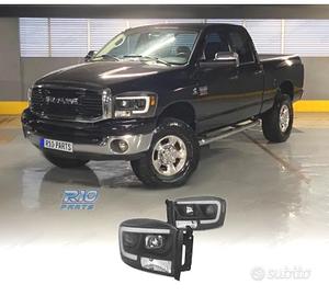 FARI PER DODGE RAM 06-08 LUCE DIURNA A LED NERO