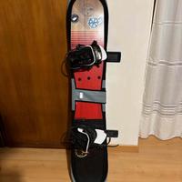 Snowboard firefly 152 di attacchi e sacca