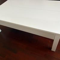 Tavolino Ikea bianco con vano contenitore