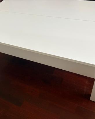 Tavolino Ikea bianco con vano contenitore