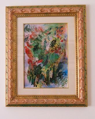 Olio su tela pittore ERNESTO TRECCANI