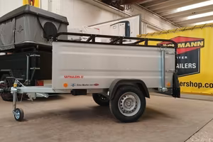 Carrello rimorchio auto con coperchio