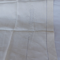 2 Asciugamani lino bianco 70x108 nuovi ricamati