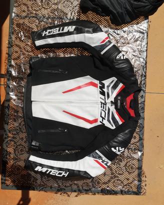 giacca moto 50 mtech uomo in pelle 