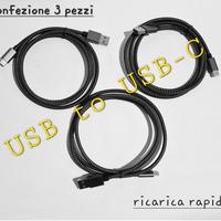 N. 3 Cavi USB to USB  Type-C  - 1 metro