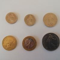 Lotto monete francesi come da foto