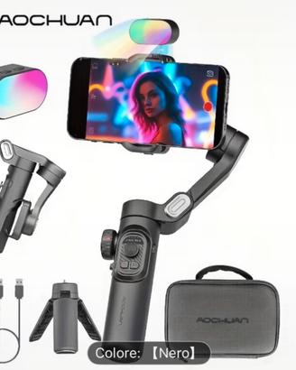 Set Stabilizzatore Gimbal Bluetooth smartphone