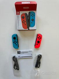 Joy-Con originali Nintendo Switch (Rosso/Blu neon)