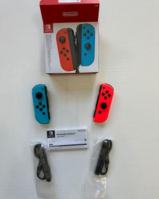 Joy-Con originali Nintendo Switch (Rosso/Blu neon)
