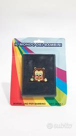 Vintage 80 Portafoglio Borsellino Bambini Ricamato