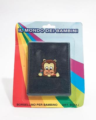 Vintage 80 Portafoglio Borsellino Bambini Ricamato