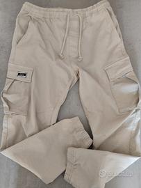Pantaloni Jogger Cargo Zara Beige Jeans
