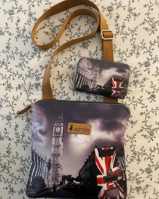 Borsa Greenwich Polo Club con portafoglio