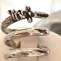Anello in argento 925 a spirale