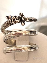 Anello in argento 925 a spirale