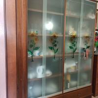 Libreria in legno di faggio artigianale