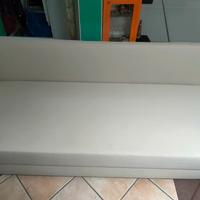 Divano letto in tessuto beige una piazza e 1/2 