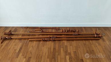 aste in legno per tende