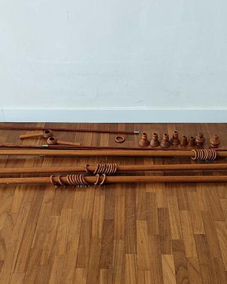 aste in legno per tende