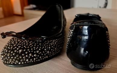 Ballerine Nere con  Strass - Primadonna 
