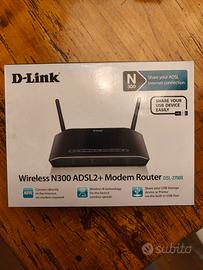 Modem Router D-Link DSL-2750B Wireless N300 ADSL2+