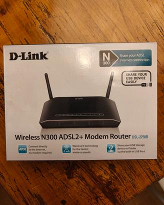 Modem Router D-Link DSL-2750B Wireless N300 ADSL2+