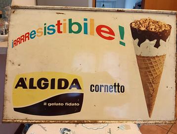 Tabella Vintage Gelati Algida Cornetto/Croccante
