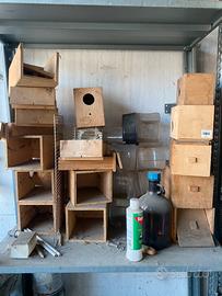 Nidi da cova per inseparabili e cocorite