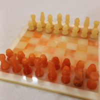 Scacchiera in onice rosa