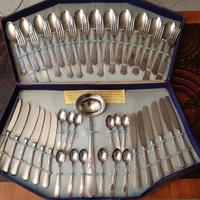 Set posate acciaio vintage anni 70, 12 per tipo