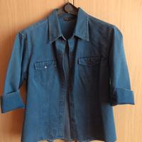 Camicia effetto jeans