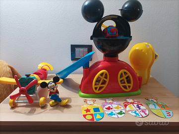 Disney Topolino CLUBHOUSE + Aereo + Statuetta 