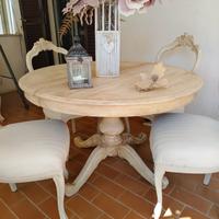 TAVOLO TONDO SHABBY ALLUNGABILE 