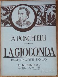 Spartito musicale per pianoforte La gioconda