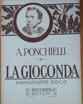 Spartito musicale per pianoforte La gioconda
