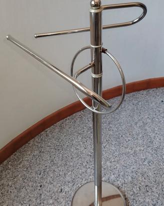 asta portasciugamani acciaio con bracci ruotanti 