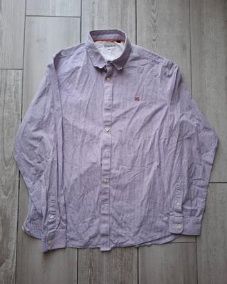 Camicia Napapijri Uomo Taglia L Colore Viola