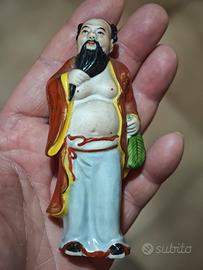 Statuina porcellana cinese vintage Zhongli Quan