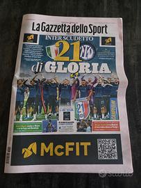 Gazzetta dello sport Inter Campione d'italia