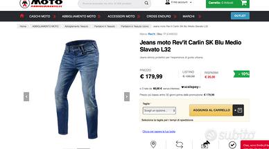 pantaloni jeans moto revit