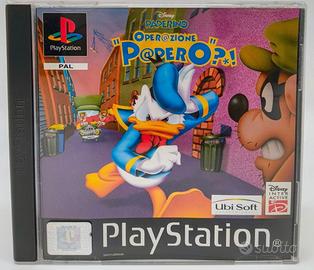 Gioco Sony PS1 Disney PAPERINO Operazione Papero