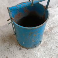 secchio ribaltabile lamiera calcinacci tiro 