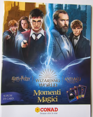 H. Potter album figurine supermercato Conad 2022