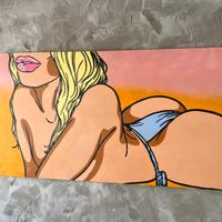 Quadro moderno Pop Art, dipinto a mano “Leolulu”