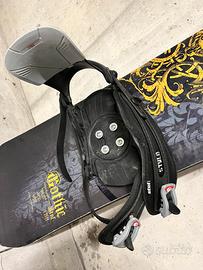 Set Snowboard STEEZY Wide Uomo Con Attacchi Master E Sacca - Per Freestyle E Freeride