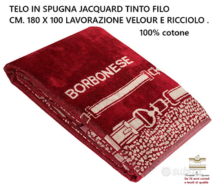 Telo spugna Borbonese cm. 180 x 100